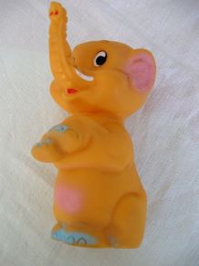 Figurine vintage  Rubbertoys : éléphant 