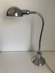 Lampe vintage 1940 de bureau jumo 210 chromée - 55cm