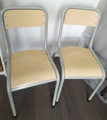 Lot de 4 chaises d'école