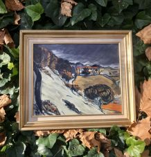 Reproduction ancienne "Neige fondue à l'Estaque" huile 