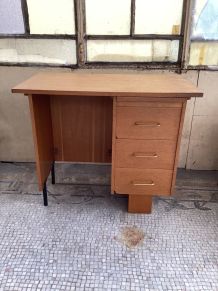 Petit bureau en chêne ,vintage 1950