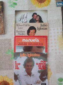 Julio Iglesias 45 tours vinyle lot 4