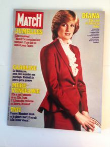 ancien Paris Match de collection de 1982 avec la princesse Diana