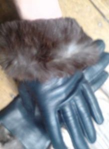 Superbes gants neufs bleu pétrole 7 1/2 femme 