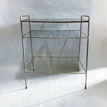 Table d'appoint, porte-revues "string" 60s