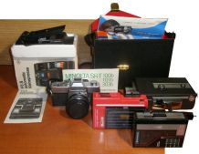 Lot de 8 équipements photo, vidéo, audio 1940-1980