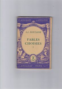 Livre fables choisies tome 1 Vintage