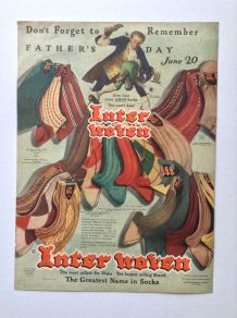 Publicité vintage - fête des pères - "The Inter Woven Company"