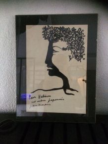 Deux dessins uniques signes Jean Marais