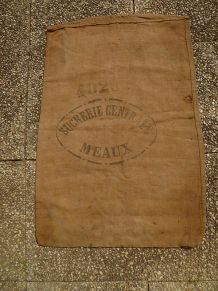 sac en toile de jute ,ancien