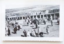 Photo vintage le souk de Marrakech - Maroc - 1934