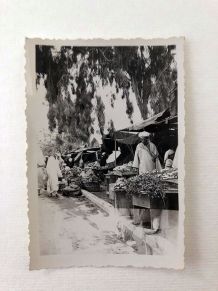 Photo vintage le souk Marrakech 1940