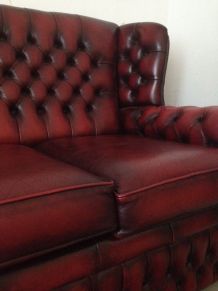 Canapé &amp;amp; fauteuil style Chesterfield