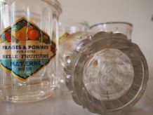 Lot de 5 pots à confiture en verre Materne Bouée