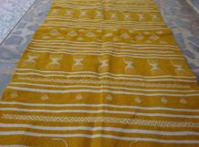 Tapis jaune fait main 140cm*90cm