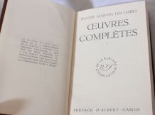 Livre La pléiade, Roger-Martin du Gard, œuvres complètes Tom