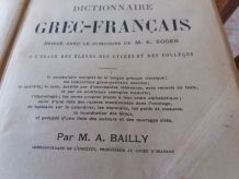 Dictionnaire ancien grec/français de M A BAILLY