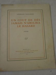 ancien livre un coup de dés jamais n abolira le hasard 1914.