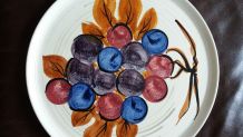 Plat à tarte Motif raisin