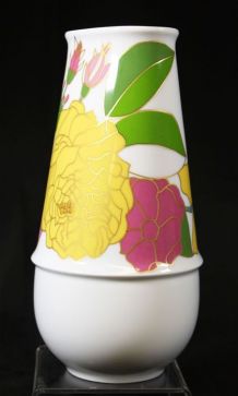 Vase floral conique porcelaine rosenthal 
