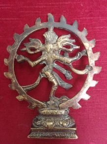 Shiva en bronze doré - XXème siècle - 15 cm de haut