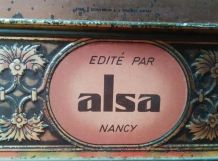 Jolie boite lithographiée "ALSA" 