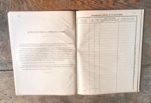Ancien Cahier de surveillance de la Gendarmerie Nationale 