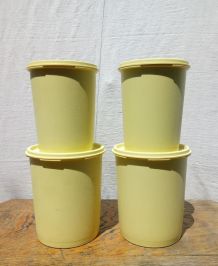 Série de 4 boites Tupperware Soleil - Années 70/80