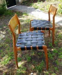 Paire de chaises italiennes 1960