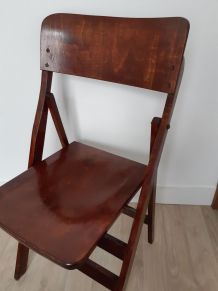 Lot de 2 chaises pliantes en bois
