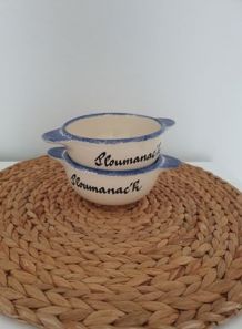 Duo de bols traditionnels de Bretagne - Ploumanac'h Pornic