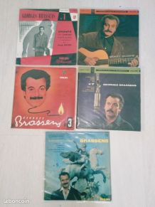 5 disques vinyls Geroges Brassens