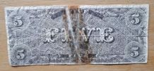 Billet de 5 Dollars US  1861