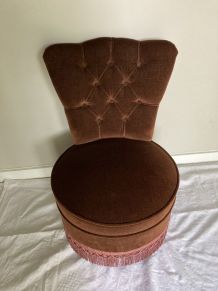 Fauteuil crapaud velours