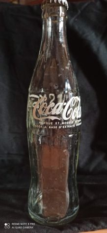 Bouteille Coca-Cola écrit en arabe, vintage vide 35,5cl