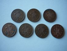 Lot 7 Anciennes pièces de monnaies Grande Bretagne