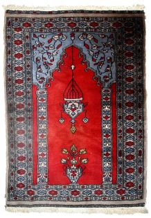 Tapis vintage Ouzbek Bukhara fait main, 1C626