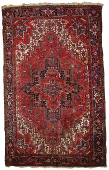 Tapis vintage Persan Heriz fait main, 1C697