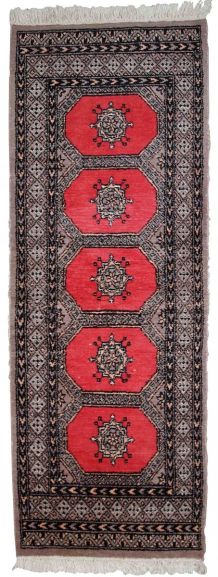 Tapis vintage Ouzbek Bukhara fait main, 1C712