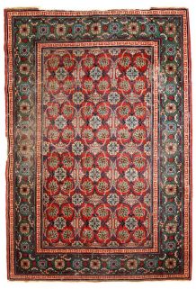 Tapis ancien Turkestan Oriental Khotan fait main, 1C724