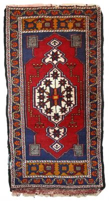 Tapis vintage TurcYastik fait main, 1C731