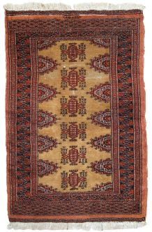 Tapis vintage Ouzbek Bukhara fait main, 1C734