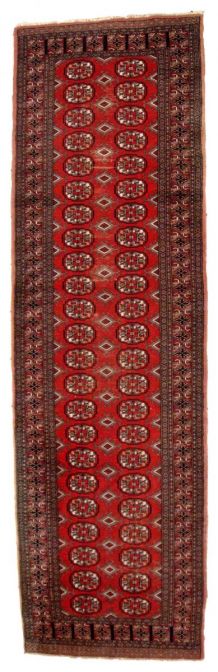 Tapis vintage Ouzbek Bukhara fait main, 1C739