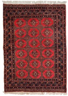 Tapis vintage Ouzbek Bukhara fait main, 1C740