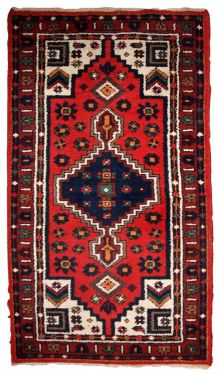 Tapis vintage Persan Hamadan fait main, 1C812