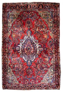 Tapis ancien Persan Sarouk fait main, 1B804