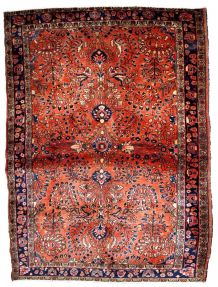 Tapis ancien Persan Sarouk fait main, 1B833