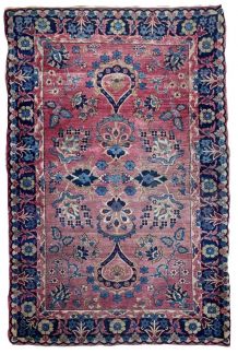 Tapis ancien Persan Kerman fait main, 1B879