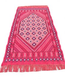  Kilim Margoum Tunsien Tapis en laine rouge tissé à la 