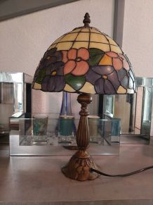 Lampe belle époque style Tifanny des années 60